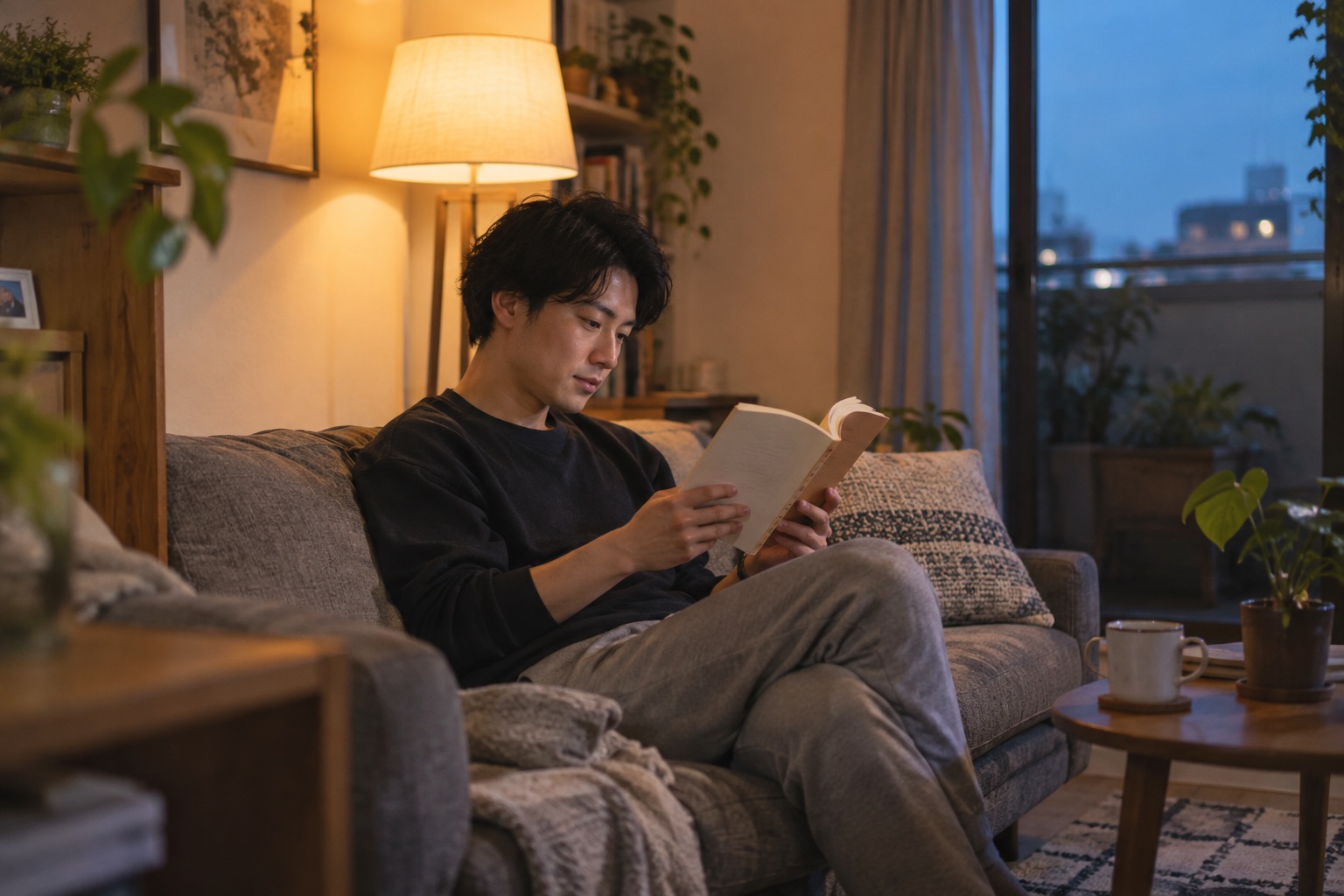 自宅で読書を楽しむ暮らしのイメージ